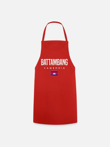 Battambang Kambodscha Khmer - Kochschürze - Rot