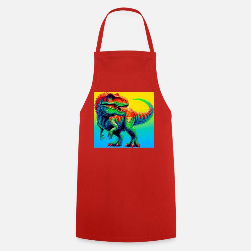 Dinosaurier - Kochschürze - Rot