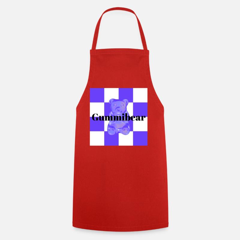 Gummy Bear Cozy Cuddle Trend Design - Cooking Apron - red