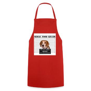 Anonyme - Tablier de cuisine - rouge - Devant - AI Model Male 185 dark (185cm)