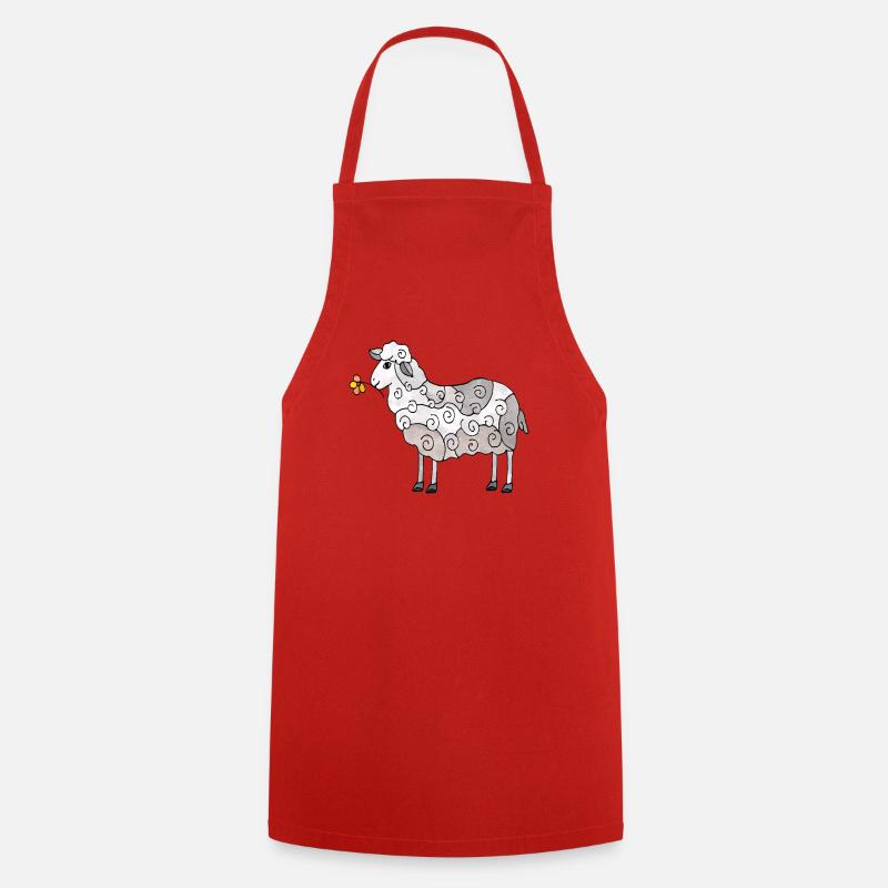 Sheep - Cooking Apron - red