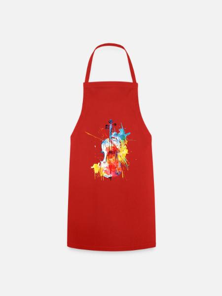 Art du violon coloré - Tablier de cuisine - rouge