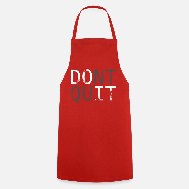 N’arrêtez pas de parler de motivation - Tablier de cuisine - rouge