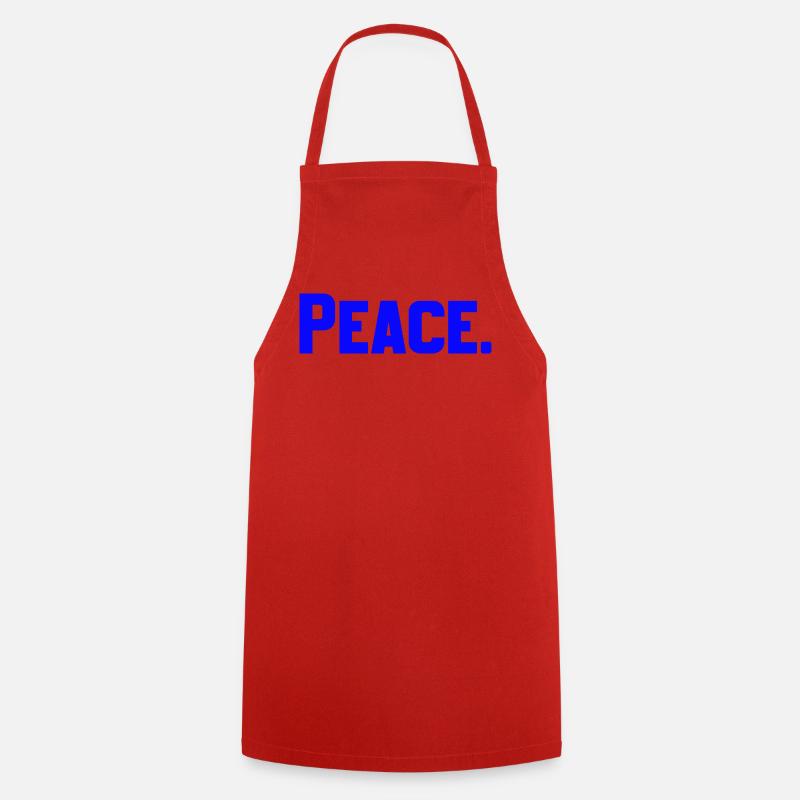 Peace - Cooking Apron - red