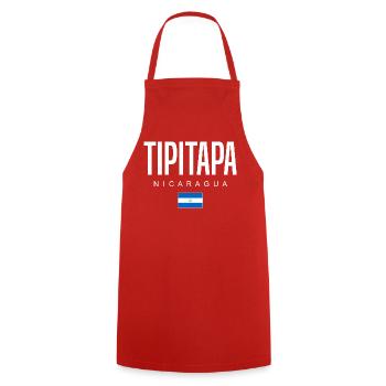 Tipitapa Nicaragua Nicaraguans - Cooking Apron - red - Front - AI Model Male 185 dark (185cm)