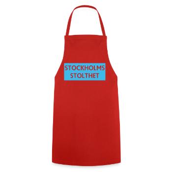Stockholm Pride - Cooking Apron - red - Front - AI Model Male 185 dark (185cm)