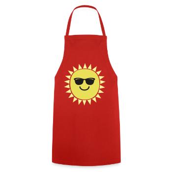 Sun Sunglasses - Cooking Apron - red - Front - AI Model Male 185 dark (185cm)