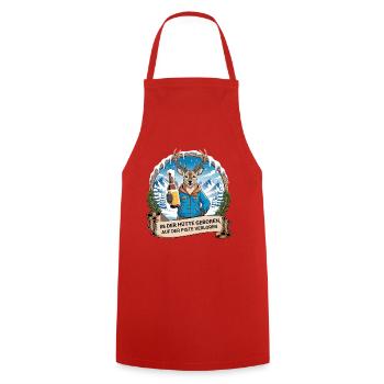 Soirée d’équipe Vacances de ski Ski & Snowboarder Après-ski - Tablier de cuisine - rouge - Devant - AI Model Male 185 dark (185cm)