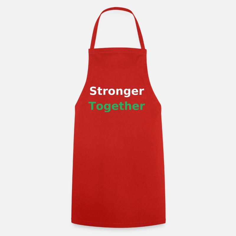 Plus forts ensemble - Tablier de cuisine - rouge