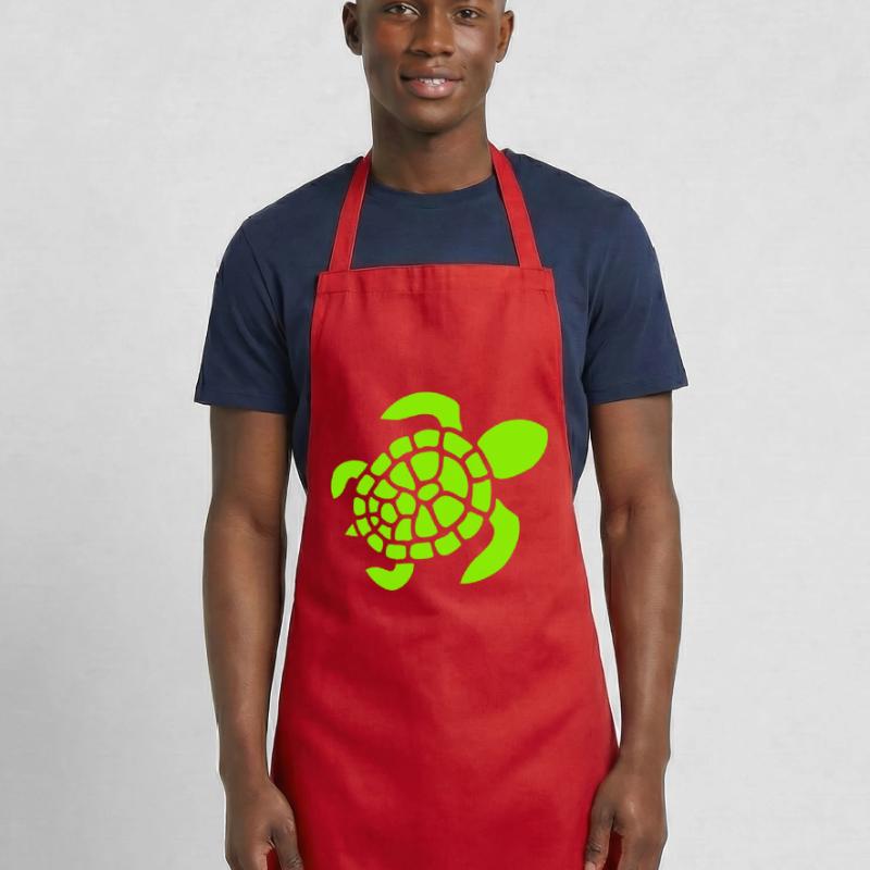 Turtle Logo Turtle Shell Pattern Icon Cooking Apron