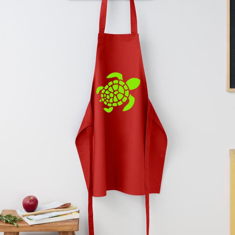 Turtle Logo Turtle Shell Pattern Icon Cooking Apron