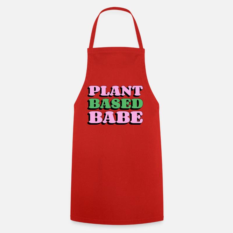 Plant Based Babe - Cooking Apron - red