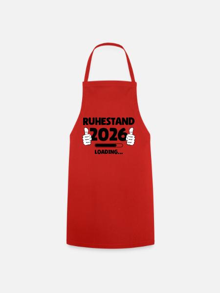 Ruhestand 2026 Loading - Kochschürze - Rot