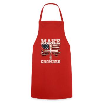 Make Heaven Bonded Cross Flag Design - Tablier de cuisine - rouge - Devant - AI Model Male 185 dark (185cm)