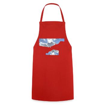 Graphic Skyline - Cooking Apron - red - Front - AI Model Male 185 dark (185cm)