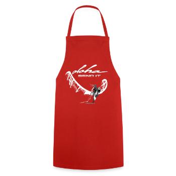 Send it Kitesurfer - Cooking Apron - red - Front - AI Model Male 185 dark (185cm)