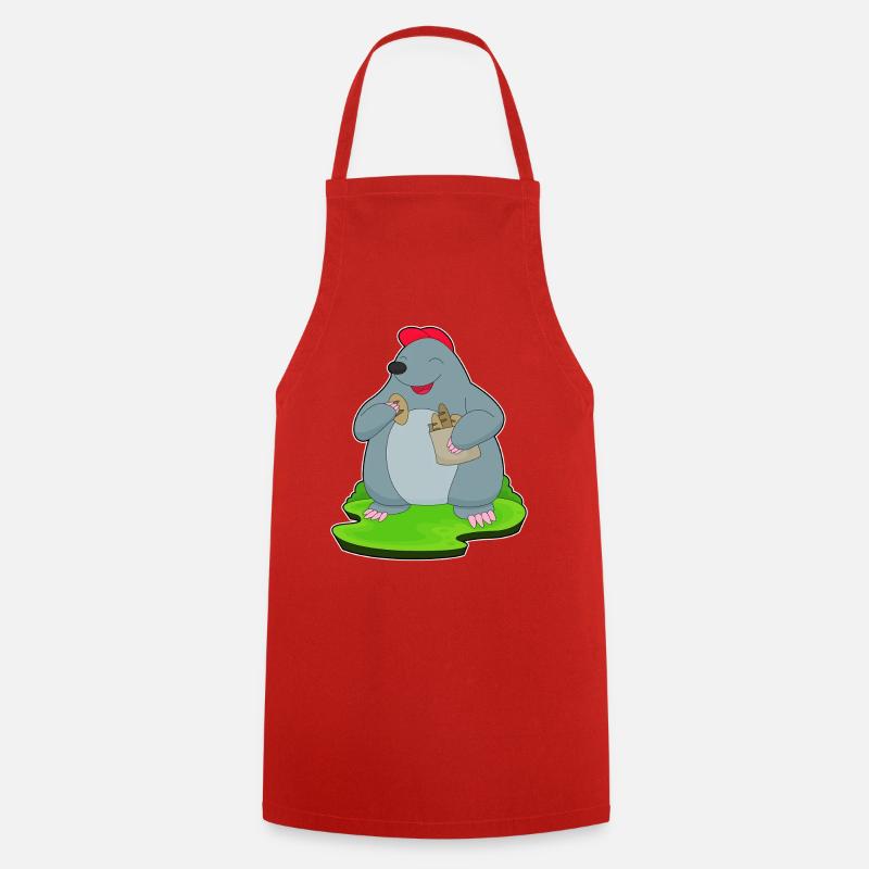 Mole Bread - Cooking Apron - red