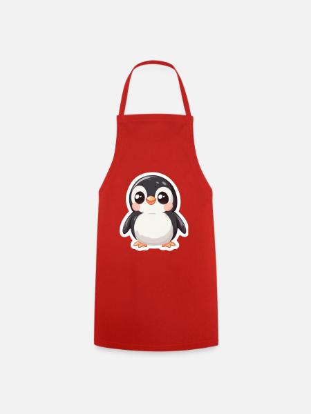 Pinguin - Kochschürze - Rot