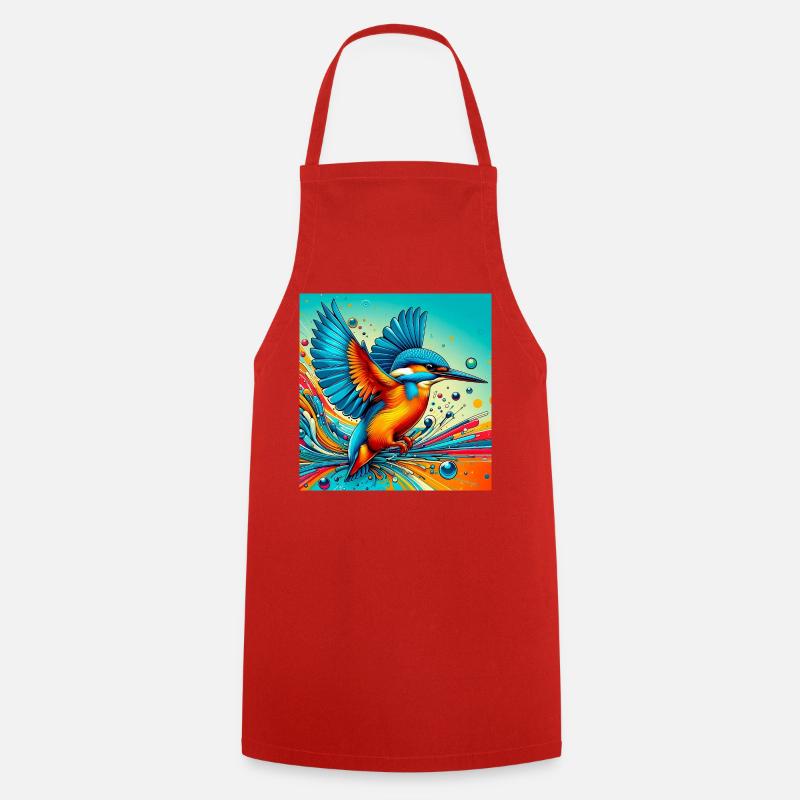 Eisvogel - Kochschürze - Rot