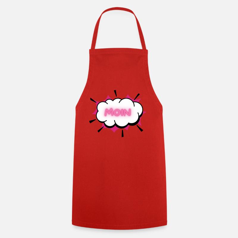 MOIN Neon Cloud - Cooking Apron - red