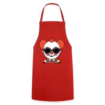 Halloween Clown - Cooking Apron - red - Front - AI Model Male 185 dark (185cm)