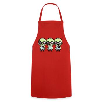 Zombies Halloween - Tablier de cuisine - rouge - Devant - AI Model Male 185 dark (185cm)