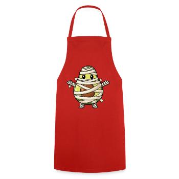 Lustiger Halloween Avocado Monster Mumie Cartoon - Kochschürze - Rot - Vorne - AI Model Male 185 dark (185cm)