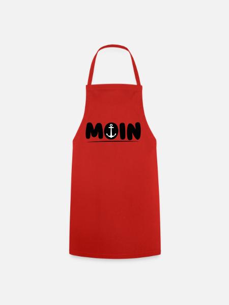 Moin with Anker - Cooking Apron - red