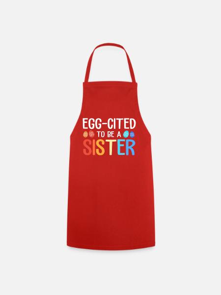 Gender Reveal Ostern Werdende Mutter - Kochschürze - Rot