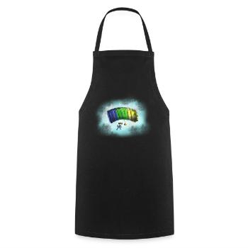 parachute - Cooking Apron - black - Front - AI Model Male 185 dark (185cm)