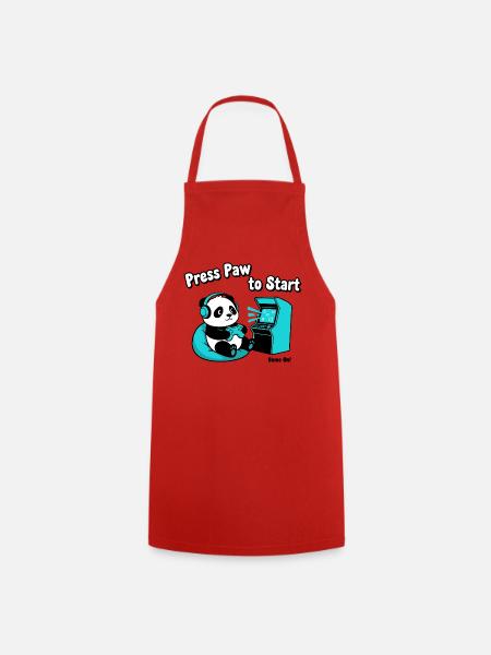 Panda Press Paw Start - Kochschürze - Rot