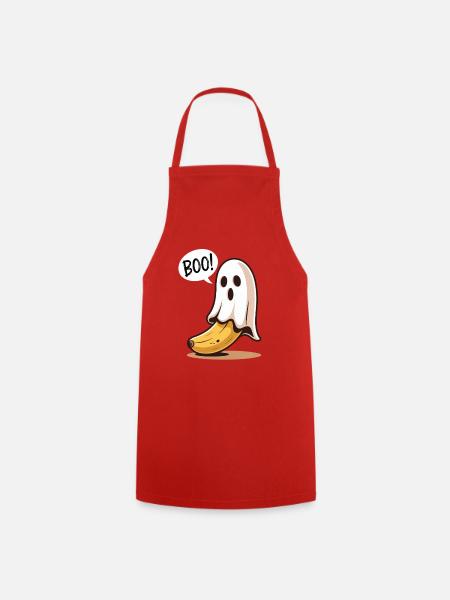 Banane Geist Halloween - Kochschürze - Rot