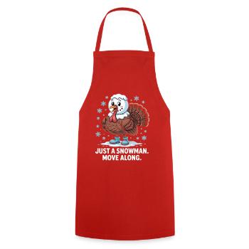 Pas de dinde pour le dîner - Tablier de cuisine - rouge - Devant - AI Model Male 185 dark (185cm)