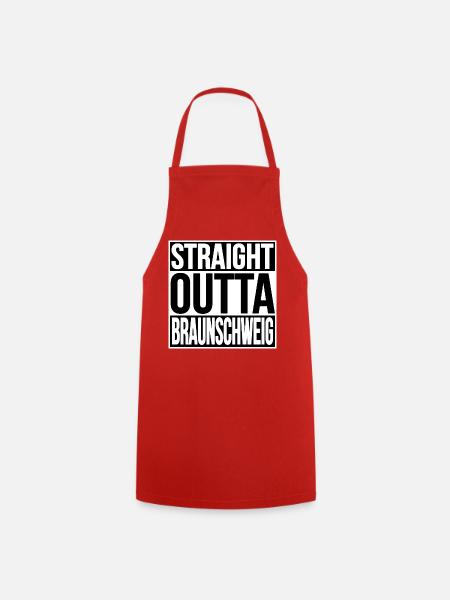 Straight Outta Braunschweig - Kochschürze - Rot