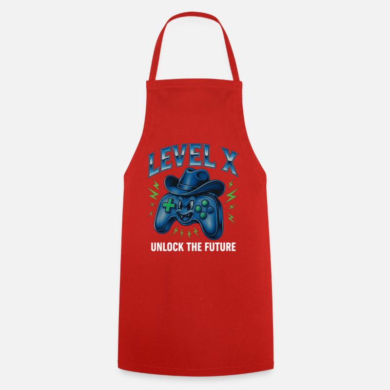 Level X: Unlock Future - Cooking Apron - red