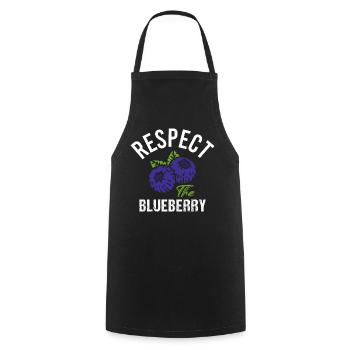 Blueberry Lustige Obst  Frucht Blaubeere Vintage - Kochschürze - Schwarz - Vorne - AI Model Male 185 dark (185cm)