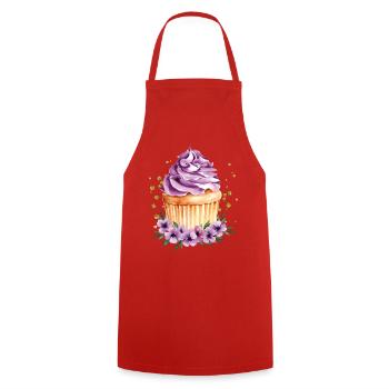 cupcake - Cooking Apron - red - Front - AI Model Male 185 dark (185cm)