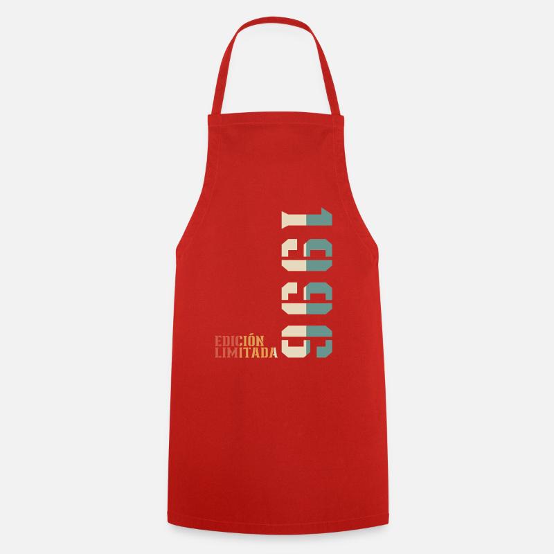 Original 1996 Vintage Retro Birthday Gift - Cooking Apron - red