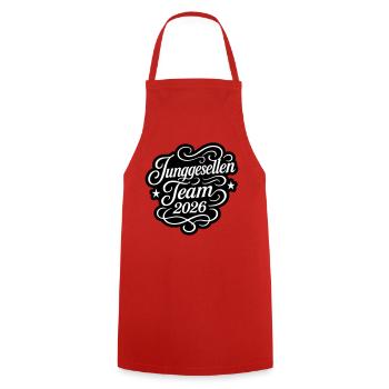 Bachelor Team 2026 Jga - Cooking Apron - red - Front - AI Model Male 185 dark (185cm)