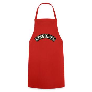 Biker_life_camouflage - Cooking Apron - red - Front - AI Model Male 185 dark (185cm)