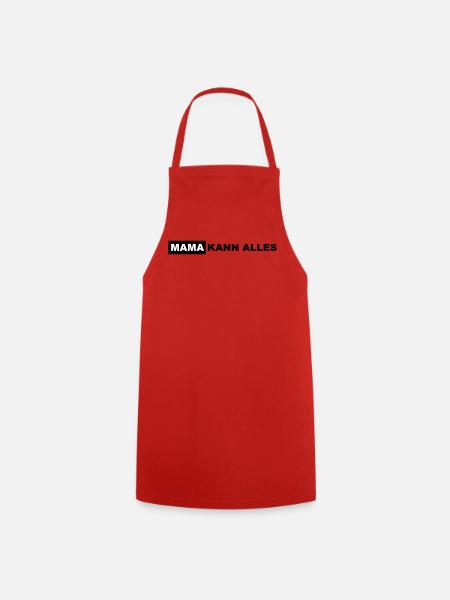Maman sait tout faire Lettrage - Tablier de cuisine - rouge