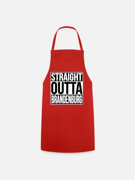 Straight Outta Brandenburg - Kochschürze - Rot