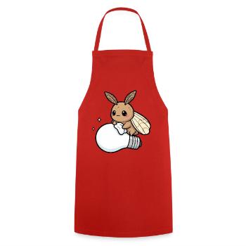 Moth Polishes Lamp - Cooking Apron - red - Front - AI Model Male 185 dark (185cm)