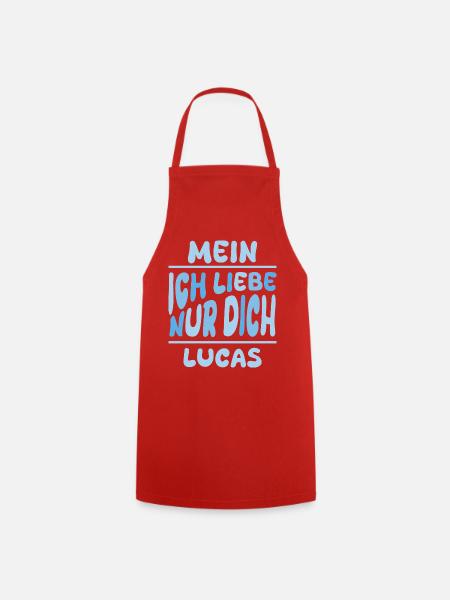 Lucas als Mann - Kochschürze - Rot