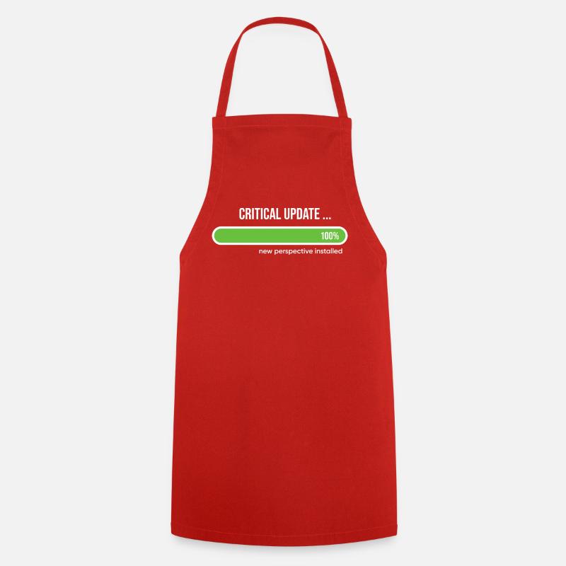 Critical Update New Perspective Installed - Cooking Apron - red