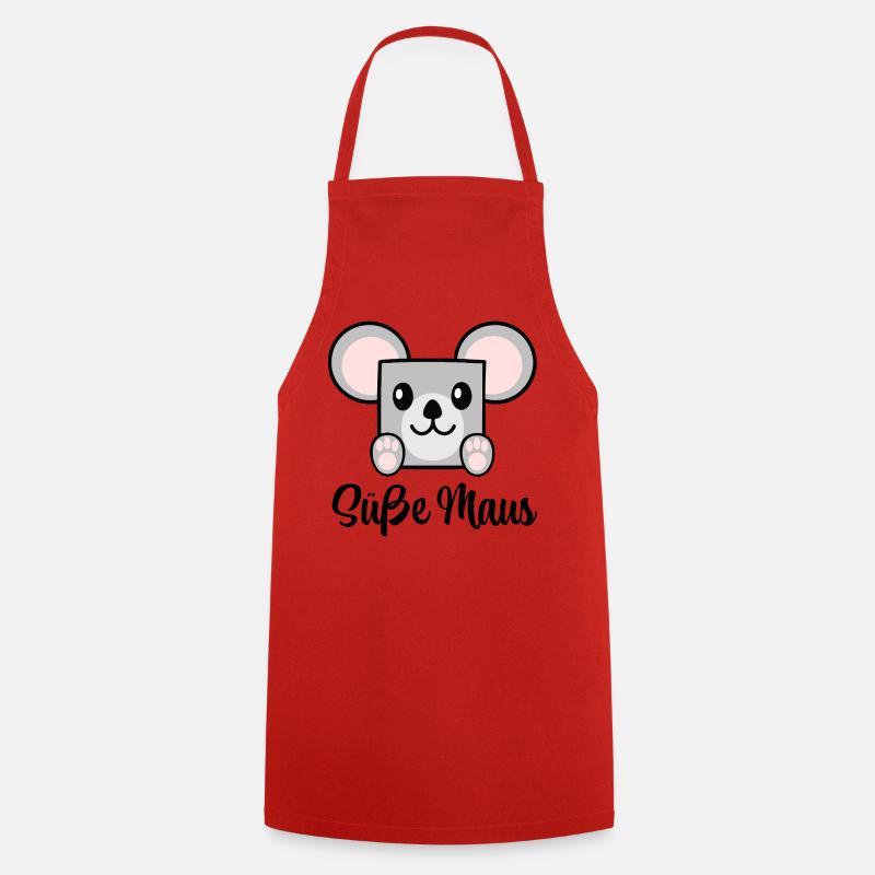 Süße Maus - Kochschürze - Rot