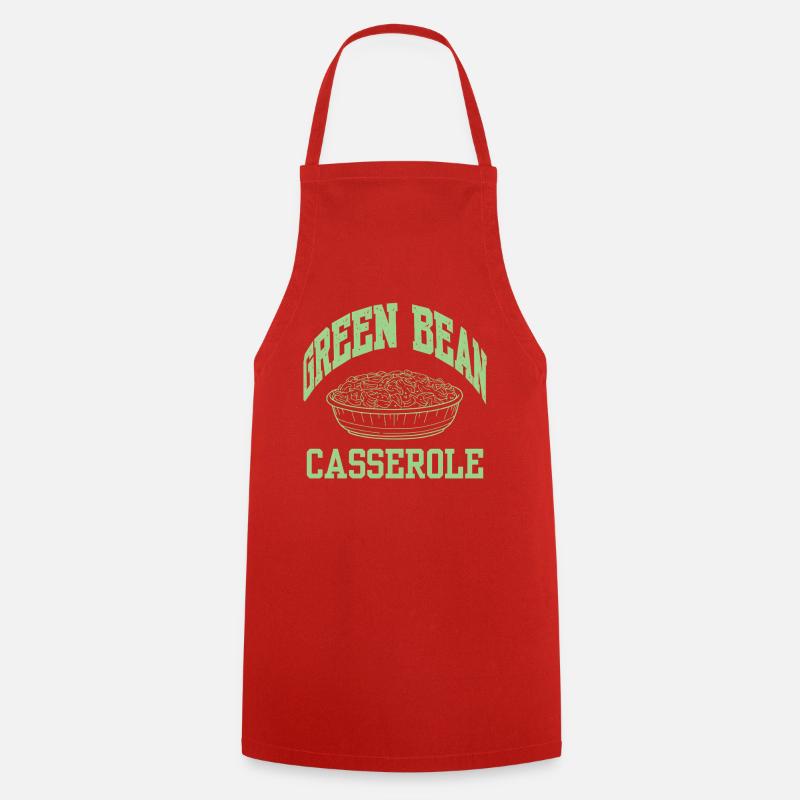 cool Casserole Haricots Verts - Tablier de cuisine - rouge