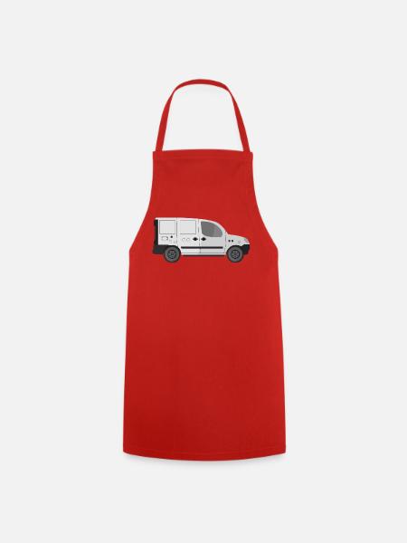 Lieferwagen - Kochschürze - Rot