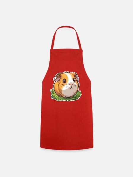 Meerschweinchen - Kochschürze - Rot