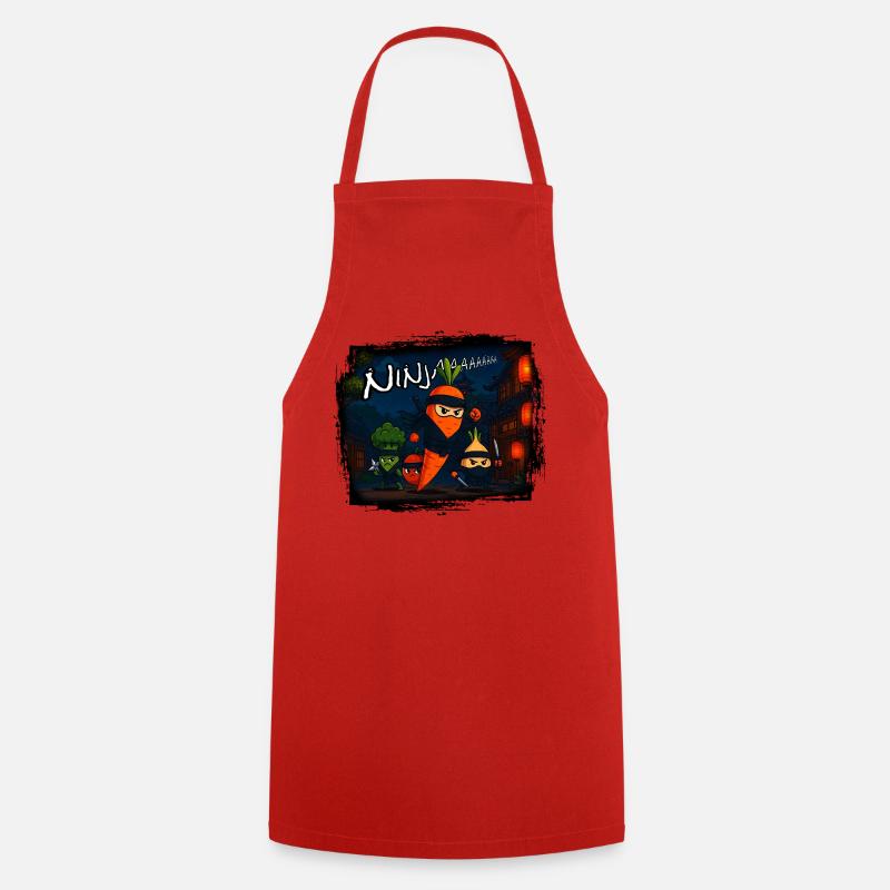 Carrot Ninja - Cooking Apron - red